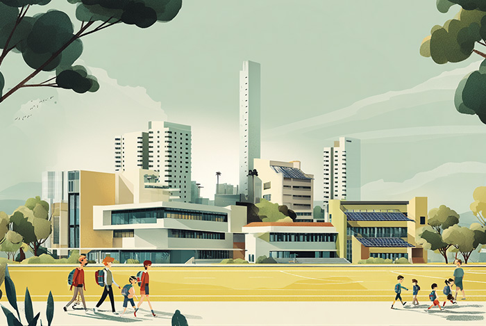 천안 아이파크시티 6단지 안심 학세권 입지 이미지